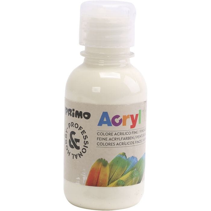 PRIMO luxury acrylic paint, ivory, 125 ml/ 1 bottle