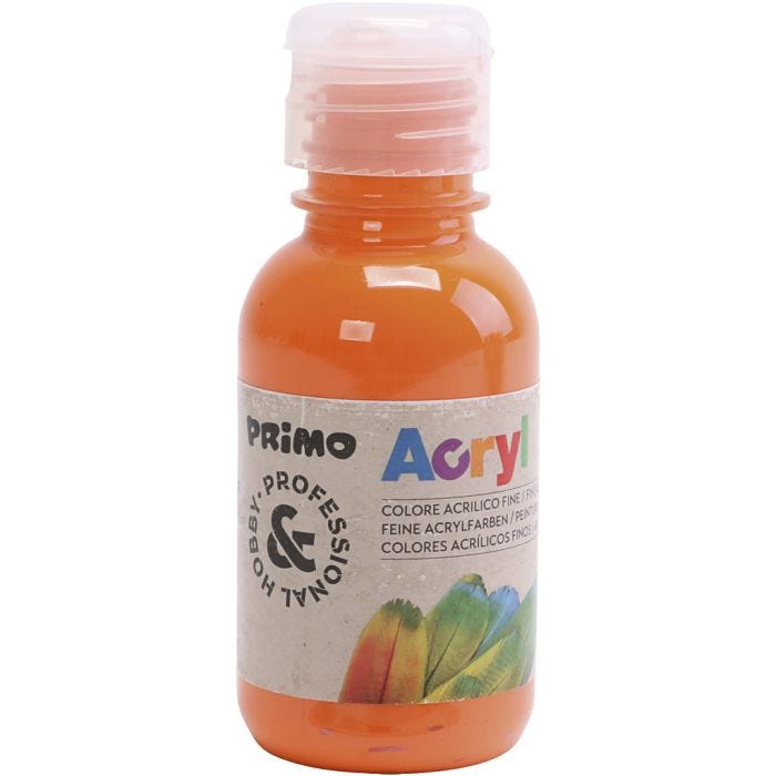 PRIMO luxury acrylic paint, orange, 125 ml/ 1 bottle