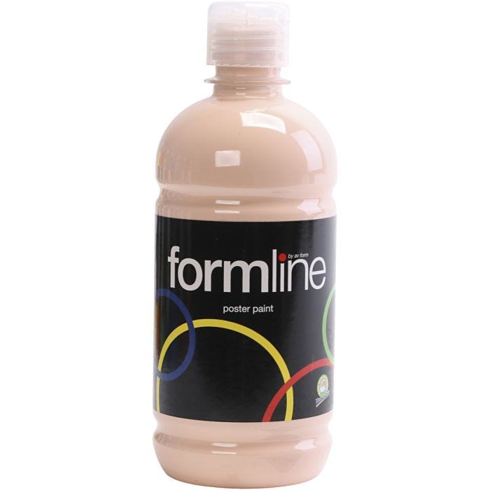 Poster paint Matte, beige, 500 ml/ 1 bottle