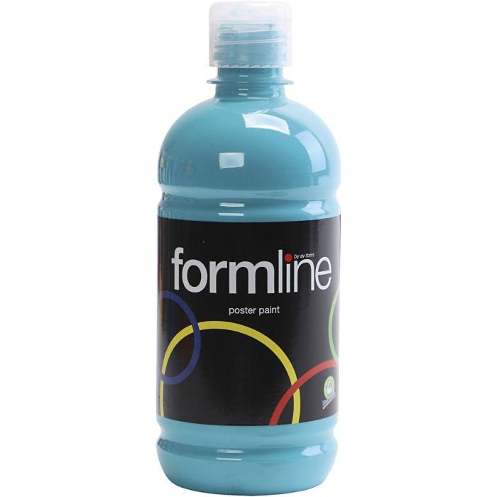 Poster paint Matte, turquoise, 500 ml/ 1 bottle