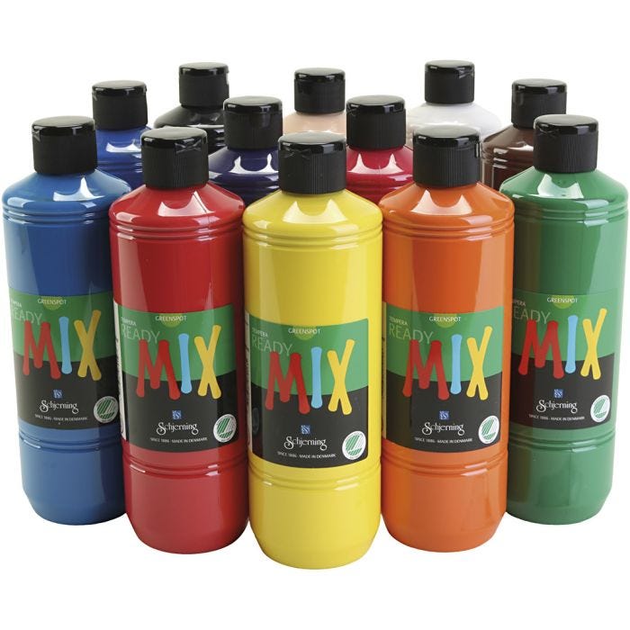 Greenspot Ready Mix, matt, assorted colours, 12x500 ml/ 1 pack