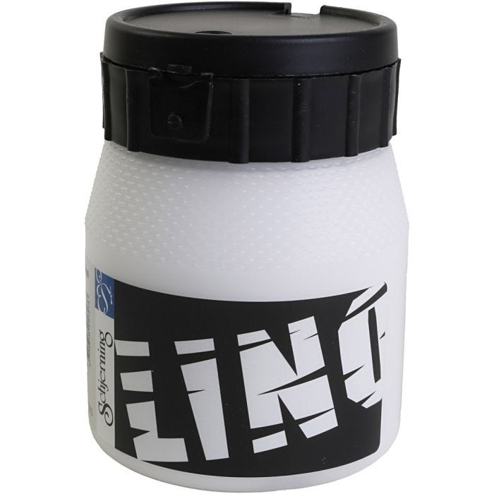 Lino Printing Ink, white, 250ml/ 1 tub