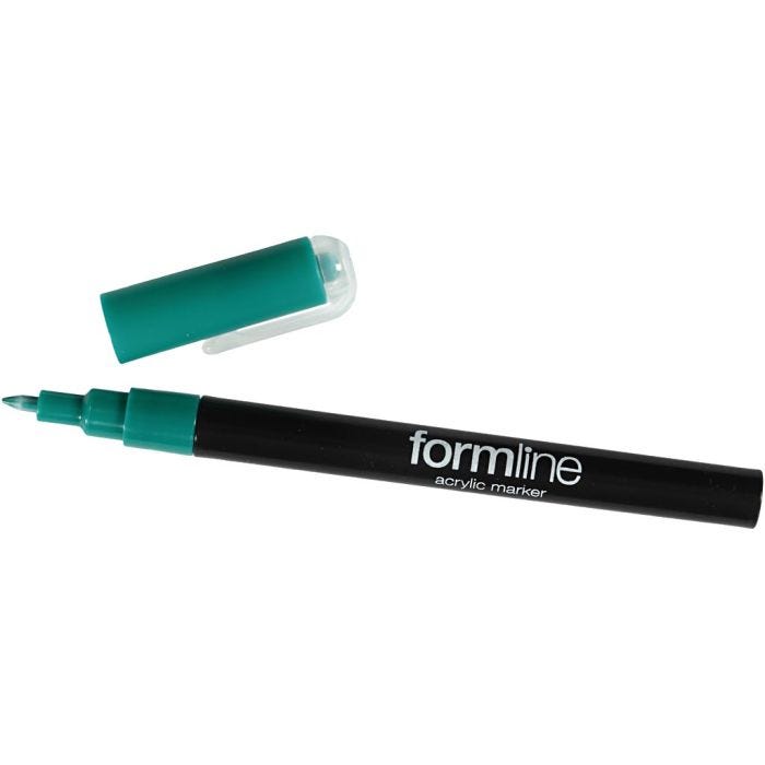 formline acrylic marker, 0,7 mm, green, 1 pc
