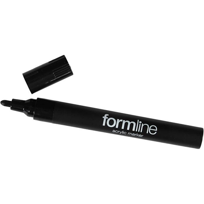 formline acrylic marker, 2.5 mm, black, 1 pc