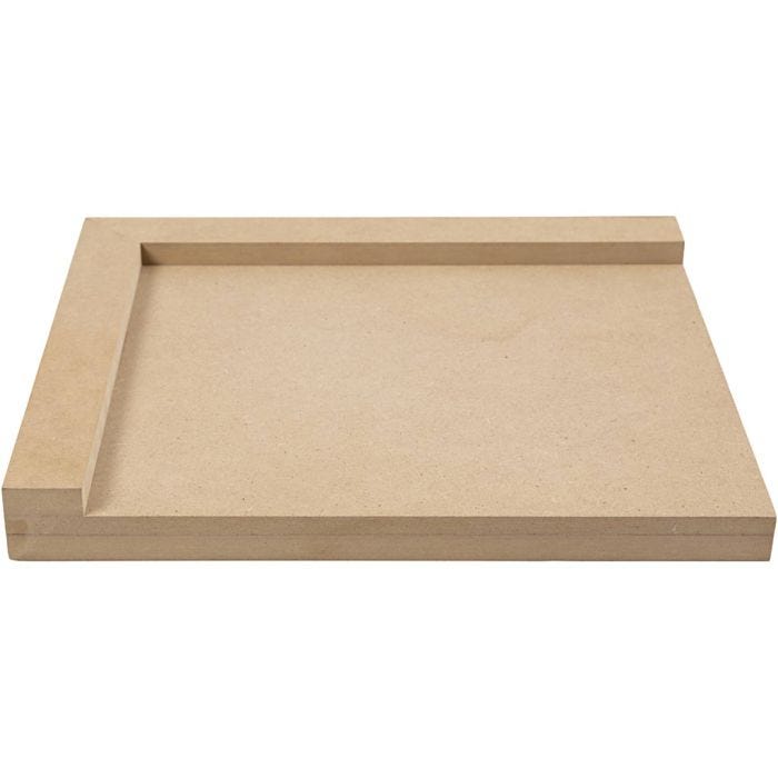 Linoleum cutting board, size 25x29 cm, right, 1 pc