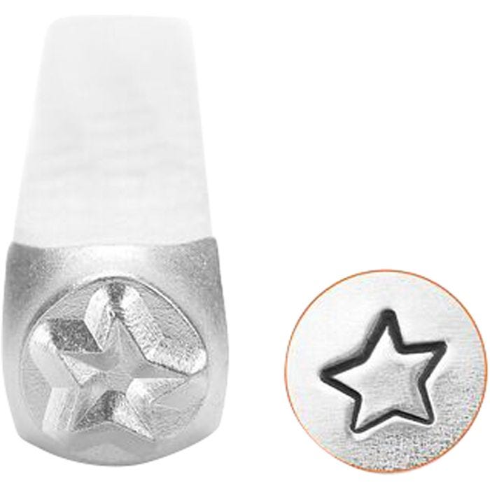 Embossing Stamp, Star, 65 mm, 3 mm, 1 pc