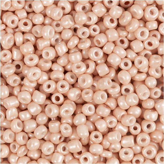 Seed Beads, dia. 3 mm, size 8/0, hole size 0,6-1,0 mm, dusty rose, 25 g/ 1 pack