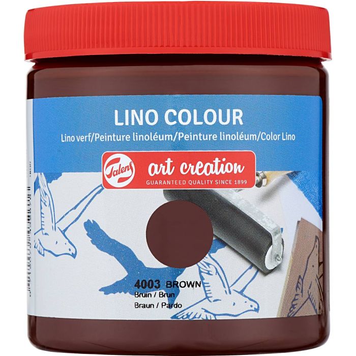 Lino Printing Ink, brown, 250 ml/ 1 tub