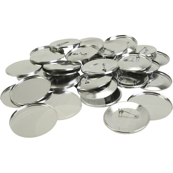 Badges, dia. 5,5 cm, 100 pc/ 1 pack