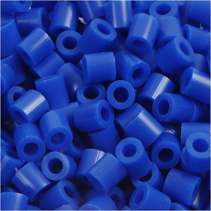 Fuse Beads, size 5x5 mm, hole size 2,5 mm, medium, dark blue (32232), 1100 pc/ 1 pack