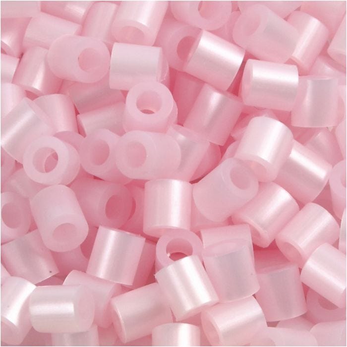 Fuse Beads, 5x5 mm, 2,5 mm, medium, rose mother-of-pearl (32259), 6000pc/ 1 pack