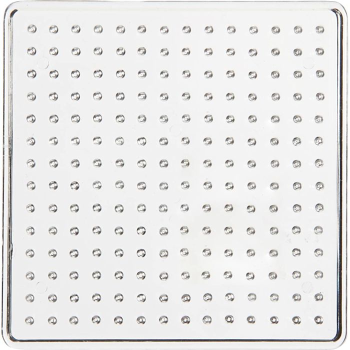 Peg Board, small square, medium, size 9 cm, transparent, 1 pc