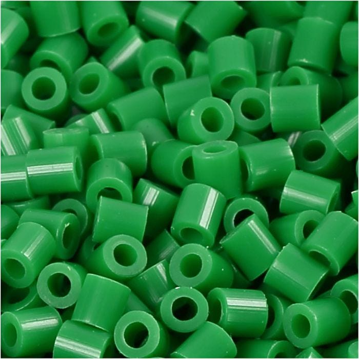 PhotoPearls, size 5x5 mm, hole size 2,5 mm, medium, green (16), 1100 pc/ 1 pack