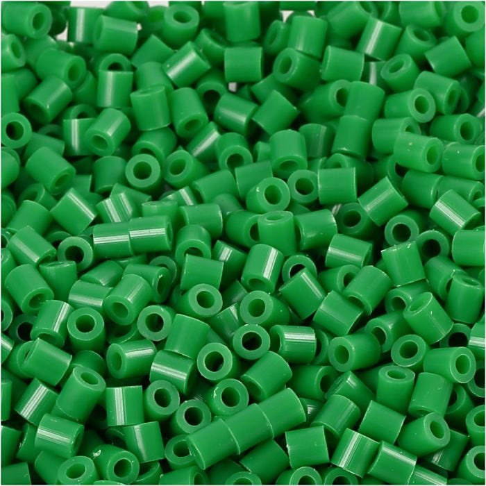 PhotoPearls, size 5x5 mm, hole size 2,5 mm, medium, green (16), 6000 pc/ 1 pack