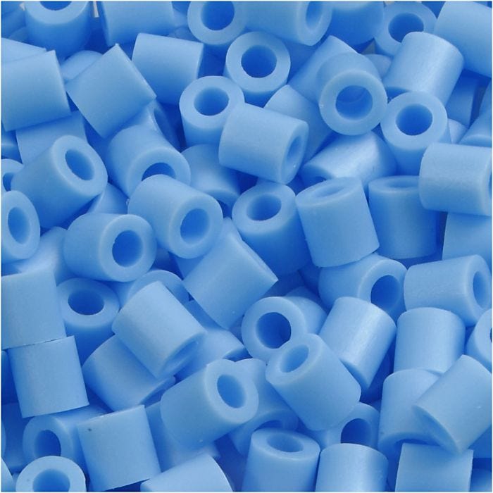 PhotoPearls, size 5x5 mm, hole size 2,5 mm, medium, pastel blue (23), 6000 pc/ 1 pack