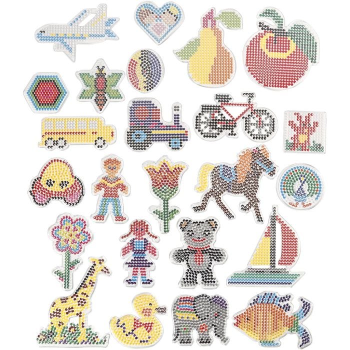 Peg Board, size 7x7,5-14x16 cm, medium, 24pc/ 1 pack