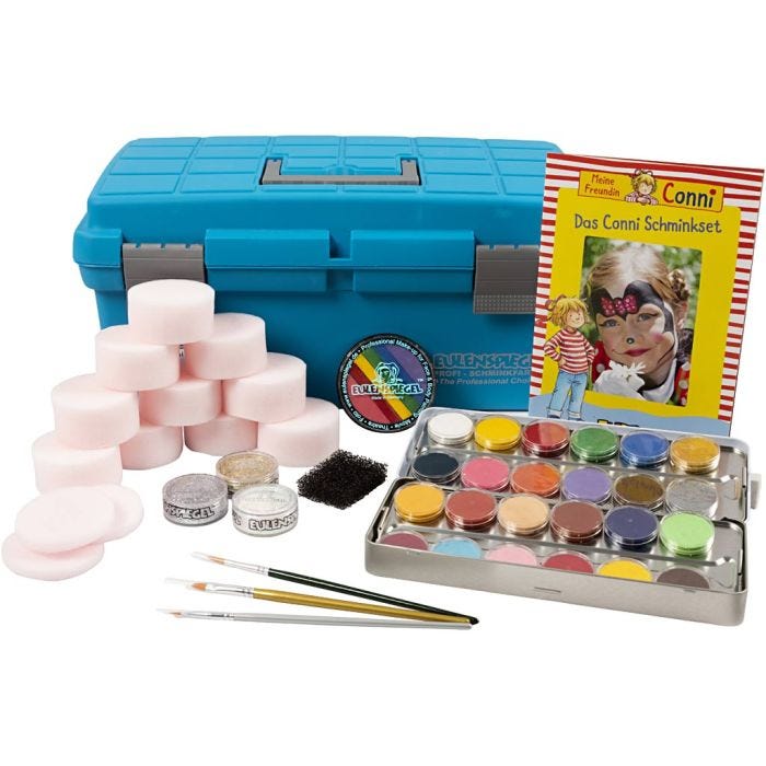 Eulenspiegel Face Paint - Motif Set, assorted colours, 1 set