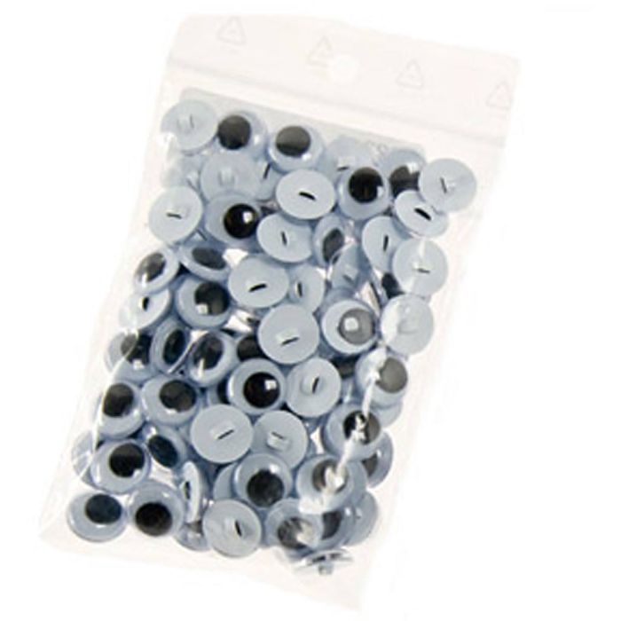 Googly Eyes, size 12 mm, 50 pair, 100 pc/ 1 bag