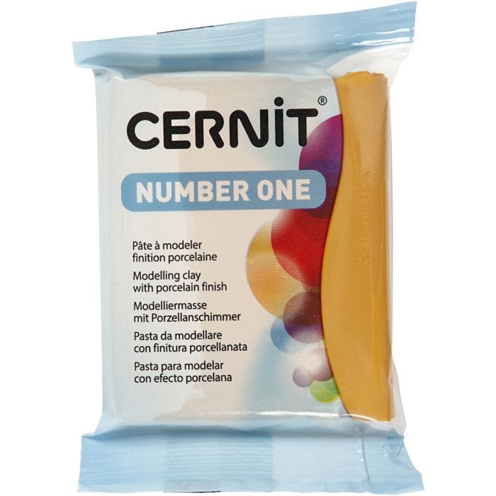 Cernit, yellow ochre (746), 56 g/ 1 pack