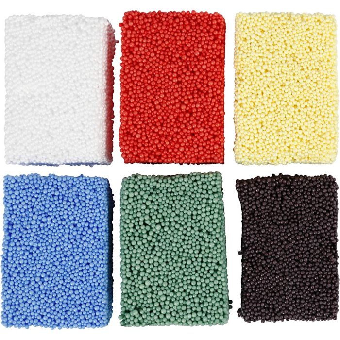 Soft Foam, standard colours, 6x10 g/ 1 pack