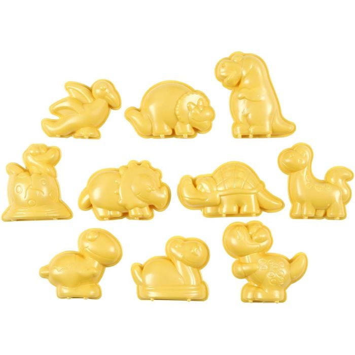 Casting Mould, jurassic valley, 4,5-6 cm, 10pc/ 1 pack