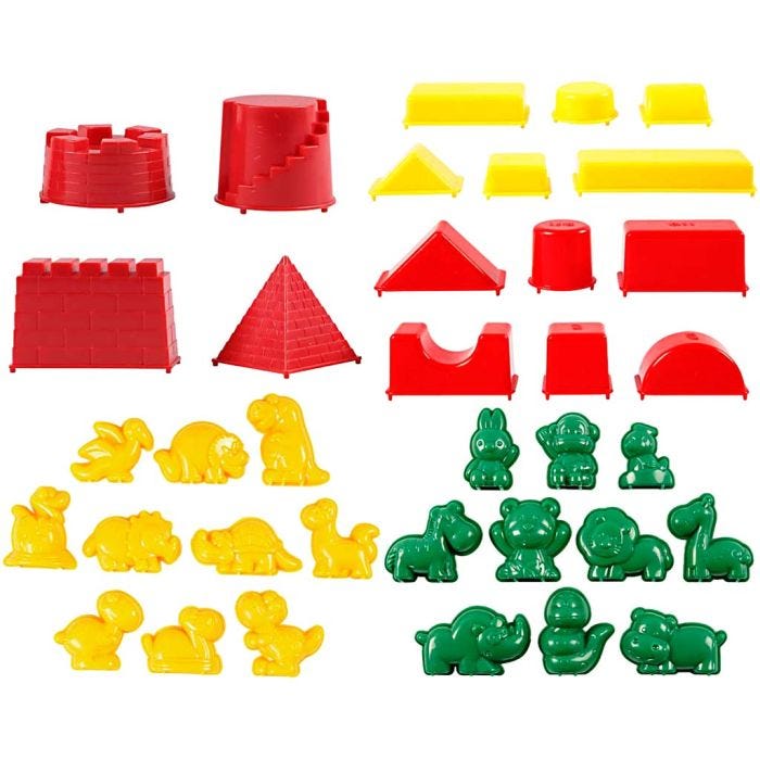 Casting Mould, size 3,5-9,5 cm, 36 pc/ 1 pack