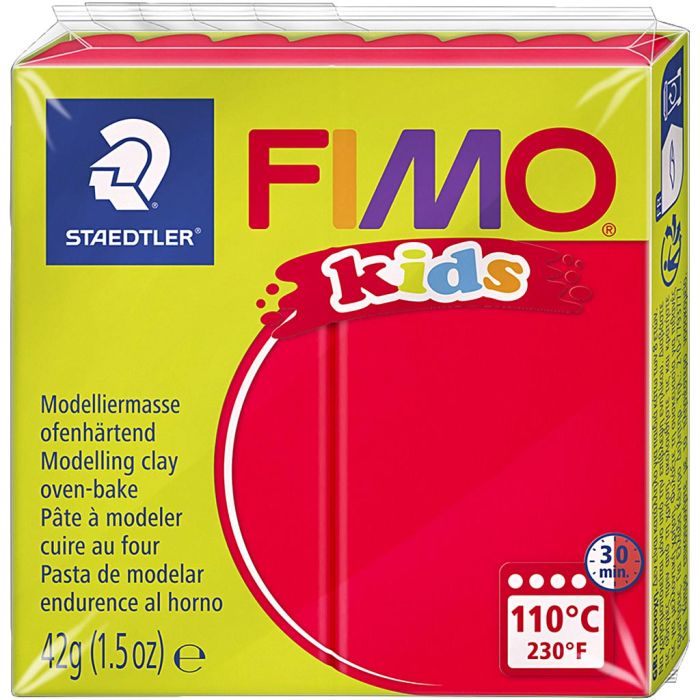 FIMO® Kids Clay, red, 42 g/ 1 pack