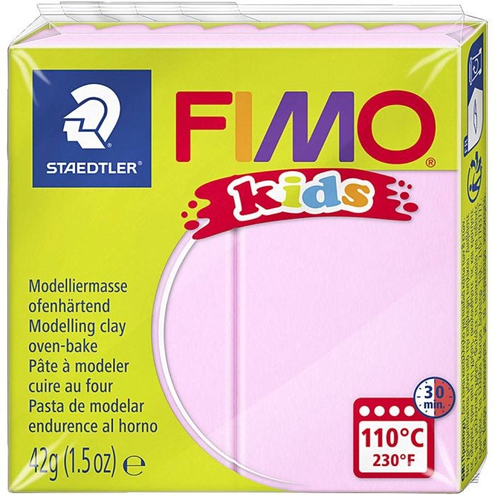 FIMO® Kids Clay, rose, 42 g/ 1 pack