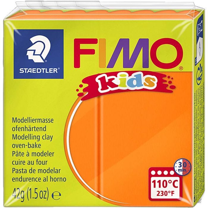 FIMO® Kids Clay, orange, 42 g/ 1 pack