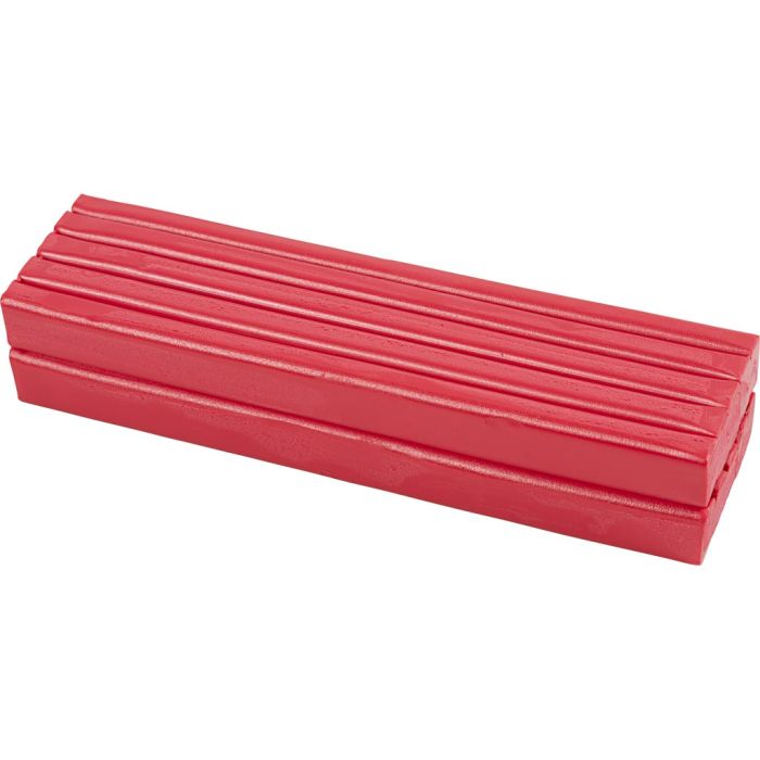 Modelling Clay, size 13x6x4 cm, red, 500 g/ 1 pack