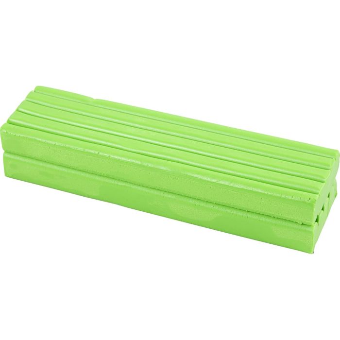 Modelling Clay, size 13x6x4 cm, neon green, 500 g/ 1 pack