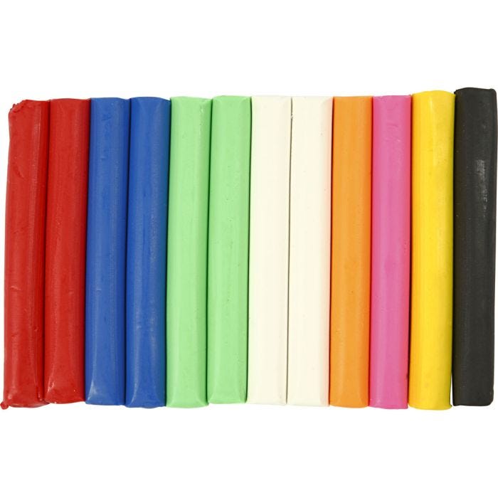 Modelling Clay, assorted colours, 200g/ 1 pack