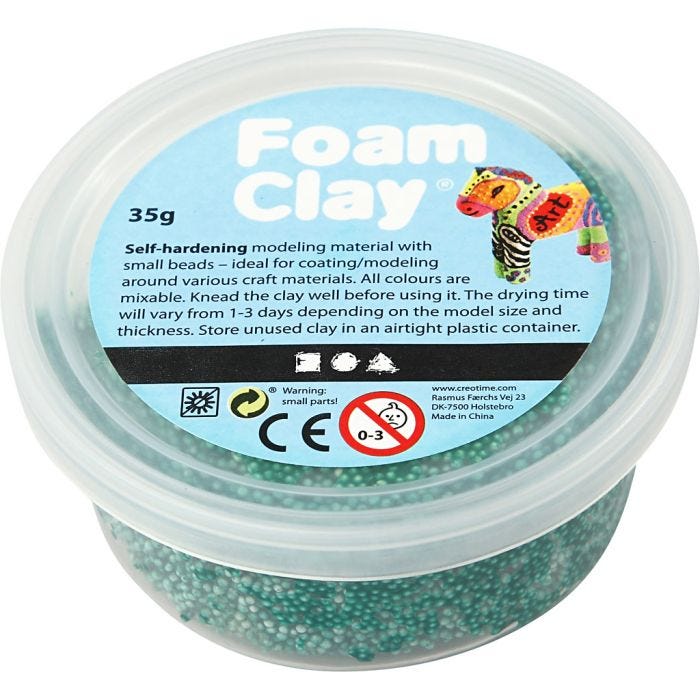 Foam Clay®, dark green, 35 g/ 1 tub