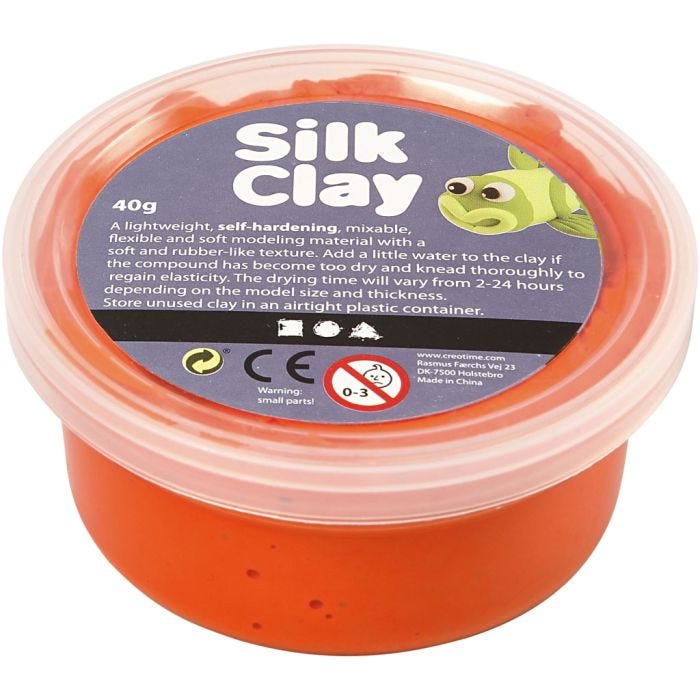 Silk Clay®, orange, 40 g/ 1 tub