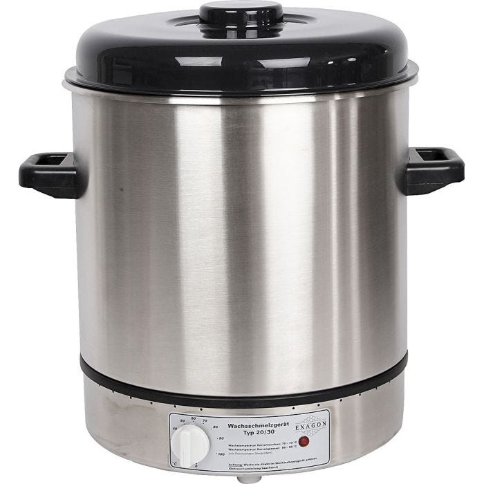 Wax Melter, no. 30, H: 50 cm, D. 29 cm, dia. 45 cm, 1 pc