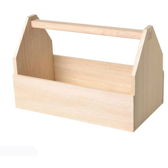 Wooden tool box to decorate, size 30x20 cm, 1 pc