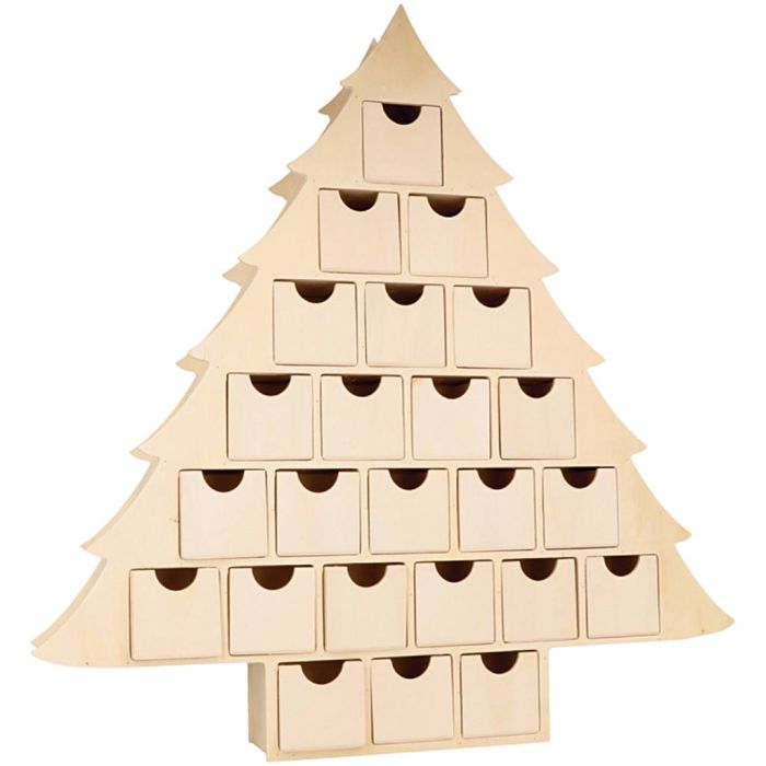 Advent calendar, size 45x43,5x6,5 cm, 1 pc