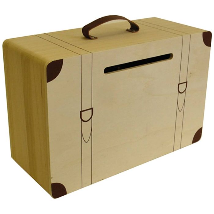 Wooden suitcase, size 35 cm, 1 pc