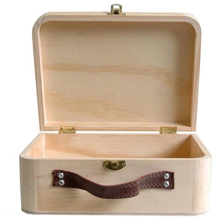 Paulownia Wooden box to decorate, size 23 cm, 1 pc