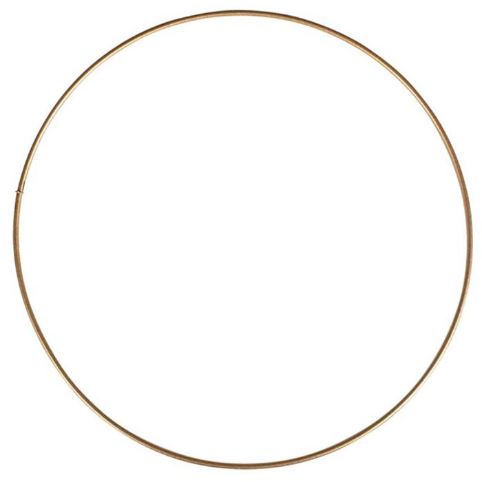 Bare metal circle, dia. 10 cm, gold-plated, 1 pc