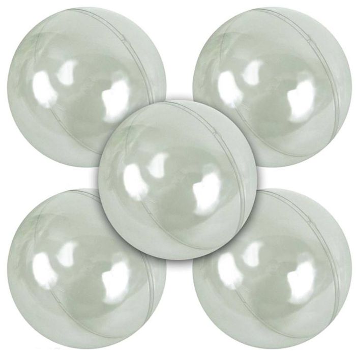 Food safe Transparent plastic ball, size 10 cm, 5 pc/ 1 pack