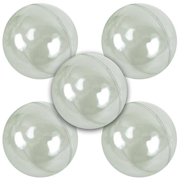 Food safe Transparent plastic ball, size 8 cm, 5 pc/ 1 pack