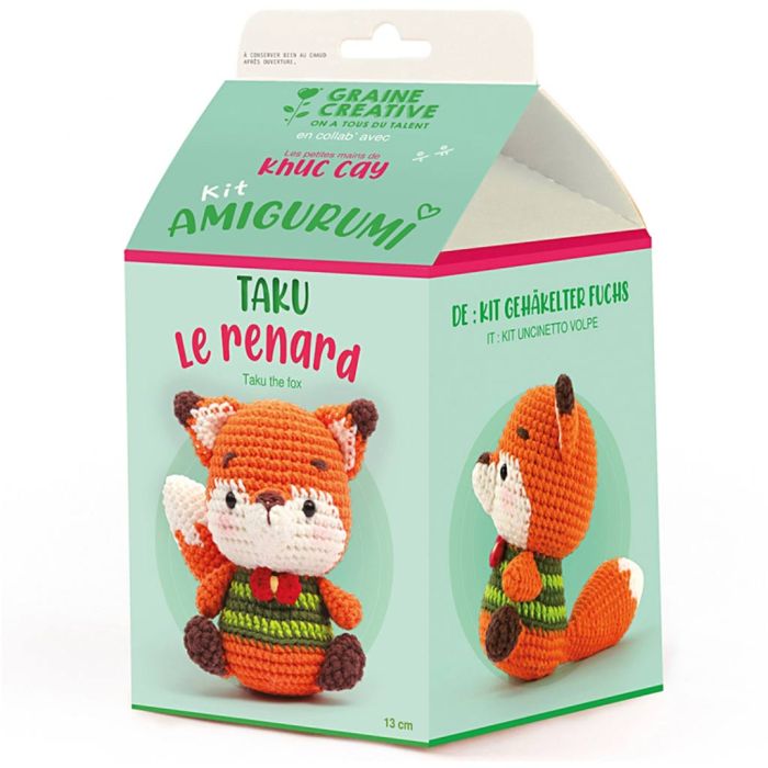 Amigurumi Crochet Kit, Duck, size 13 cm, 1 pack