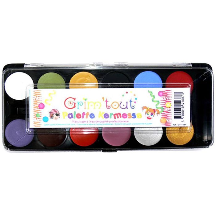 Fun fair face paint, assorted colours, 1 tub