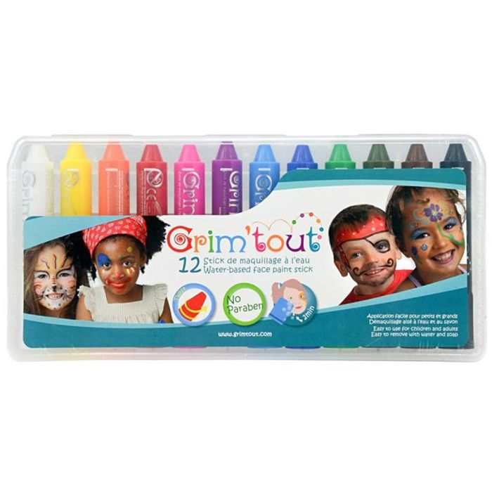 Face Paint, assorted colours, 1 pack