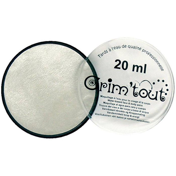 Professional face paint shade, white - mother-of-pearl, 20 ml/ 1 tub