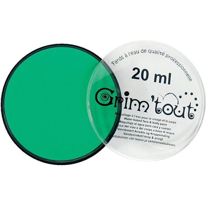 Professional face paint shade, green, 20 ml/ 1 tub