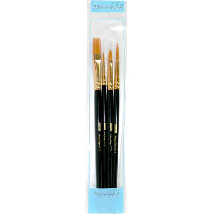Face paint brushes, 4 pc/ 1 pack