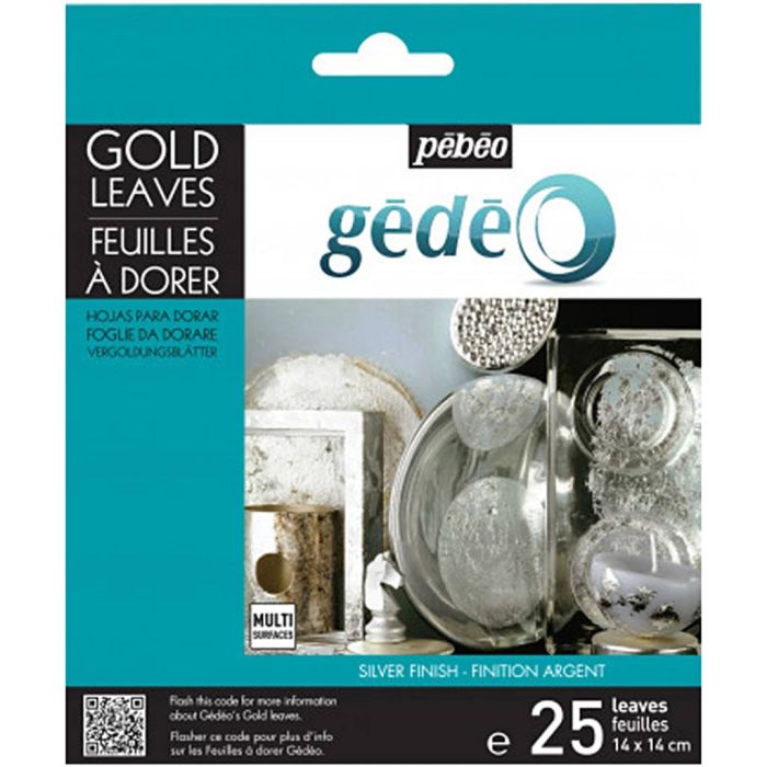 Gilding leaves, silver, 25 pc/ 1 pack