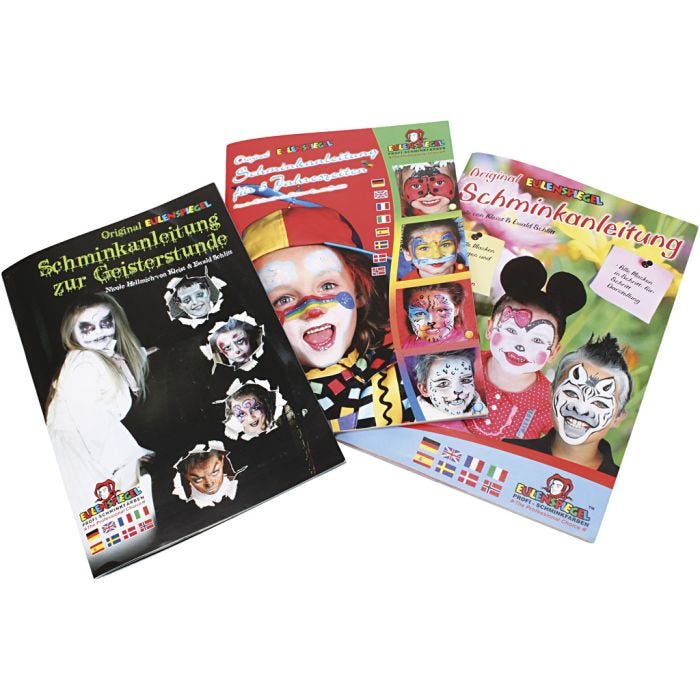 Eulenspiegel Face Painting Booklet, 3 pc/ 1 pack